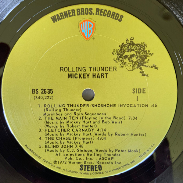 Mickey Hart - Rolling Thunder | Warner Bros. Records (BS 2635) - 3 Mickey Hart - Rolling Thunder | Warner Bros. Records (BS 2635) - 3
