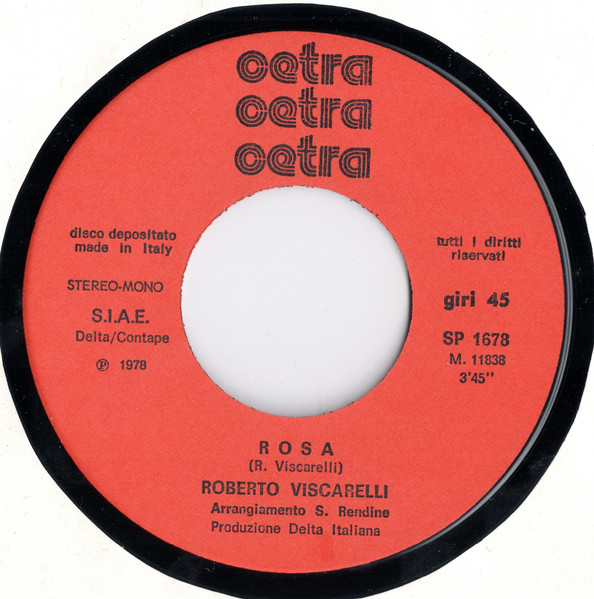 Roberto Viscarelli - Un Cuore In Blu / Rosa | Cetra (SP 1678) - 4