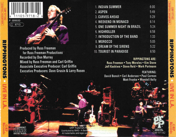 The Rippingtons Featuring Russ Freeman - Live In L.A. | GRP (GRP 97182) - 2