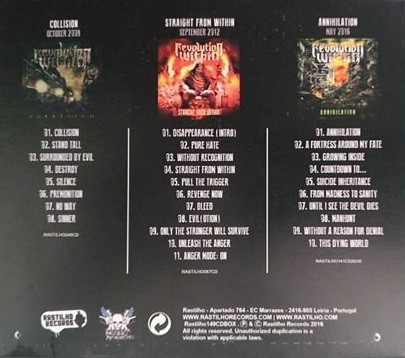 Revolution Within - A Decade From Within | Rastilho Records (RASTILHO149CDBOX) - 2