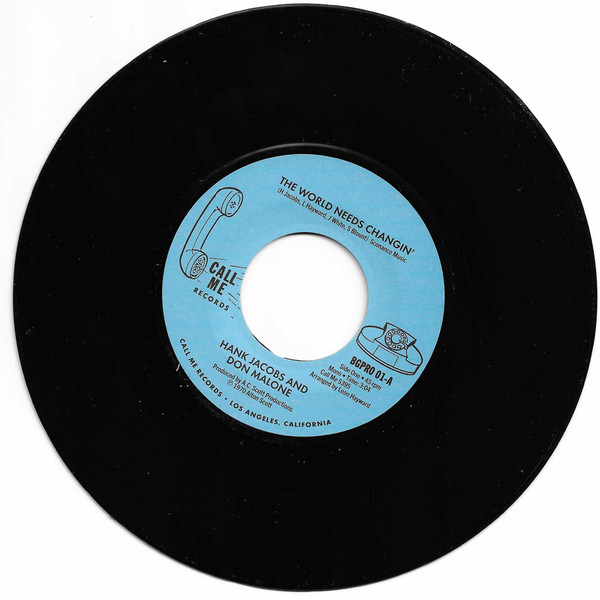 Hank Jacobs And Don Malone / Hank Jacobs & The TKO's - The World Needs Changin' / Gettin’ On Down | BGP Records (BGPRO 01)