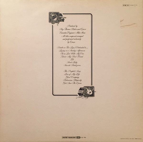Queen - A Night At The Opera | EMI (2C 068 97176) - 3