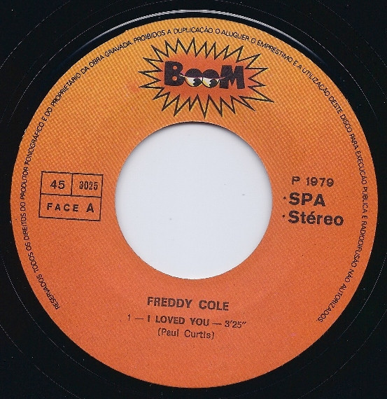 Freddy Cole - I Loved You / Autumn Love | Boom (3025) - 3