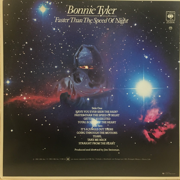Bonnie Tyler - Faster Than The Speed Of Night | CBS (CBS 25304) - 2