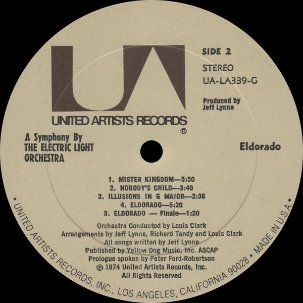Electric Light Orchestra - Eldorado - A Symphony By The Electric Light Orchestra | United Artists Records (UA-LA339-G) - 4 Electric Light Orchestra - Eldorado - A Symphony By The Electric Light Orchestra | United Artists Records (UA-LA339-G) - 4