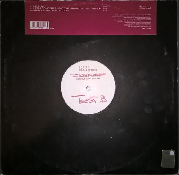 Mixmaster & StoneBridge - Nothing With Out Me | V.O.T.U. Records (Voice Of The Underground Records) (VU 091) - 2