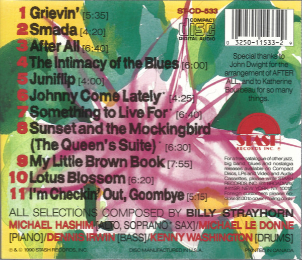 The Billy Strayhorn Project Featuring Michael Hashim Quartet - Lotus Blossom | Stash Records (ST-CD-533) - 2