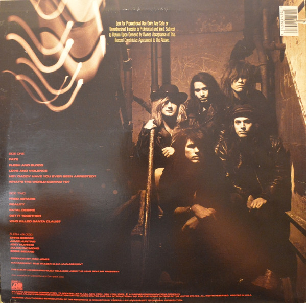 Flesh & Blood - Dead, White & Blue | Atlantic (7 81957-1) - main