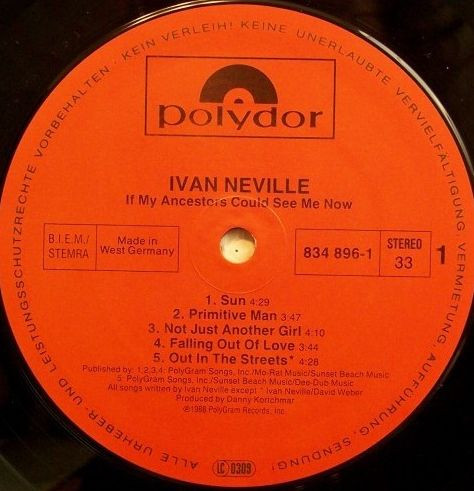 Ivan Neville - If My Ancestors Could See Me Now | Polydor (834 896-1) - 3