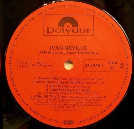 Ivan Neville - If My Ancestors Could See Me Now | Polydor (834 896-1) - 4