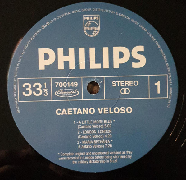Caetano Veloso - Caetano Veloso | Philips (700149) - 3