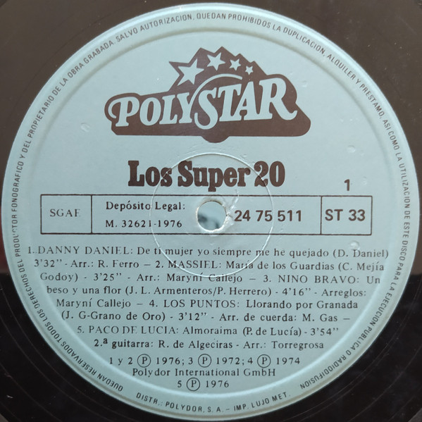 Various - Los Super 20 | Polystar (26 75 601) - 3