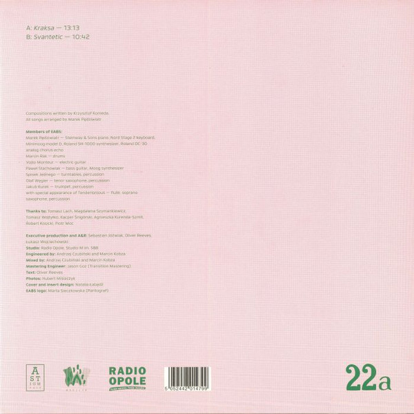 EABS Featuring Tenderlonious - Kraksa / Svantetic | 22a (22a 024) - 2