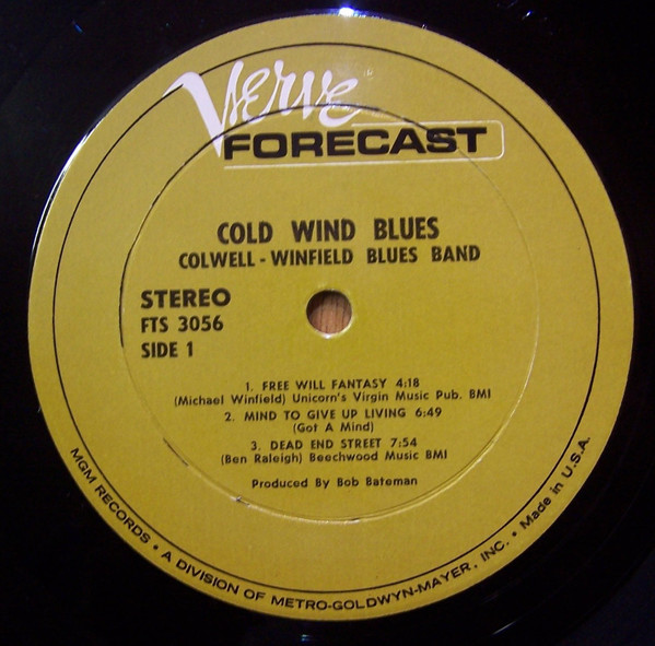 Colwell-Winfield Blues Band - Cold Wind Blues | Verve Forecast (FTS-3056) - 3