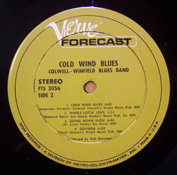Colwell-Winfield Blues Band - Cold Wind Blues | Verve Forecast (FTS-3056) - 4
