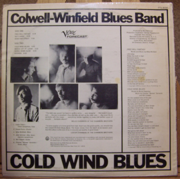 Colwell-Winfield Blues Band - Cold Wind Blues | Verve Forecast (FTS-3056) - 2