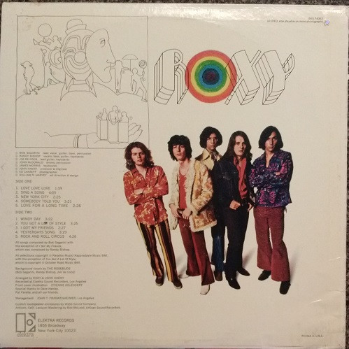 Roxy - Roxy [Vinyl] | Elektra (EKS-74063) - 2