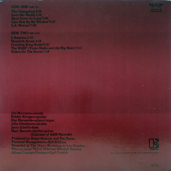 The Doors - L.A. Woman | Elektra (ELK 42 090) - 2
