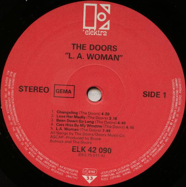 The Doors - L.A. Woman | Elektra (ELK 42 090) - 3