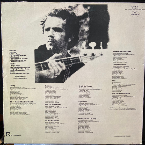 J.J. Cale - Okie | Mercury (PRICE 34) - 2