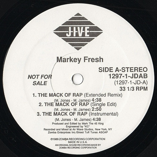 Markey Fresh - The Mack Of Rap | Jive (1297-1-JDAB)