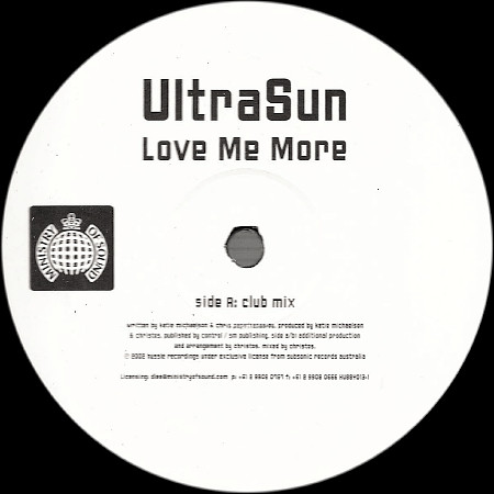 UltraSun - Love Me More | Hussle Recordings (HUSSY013-1)