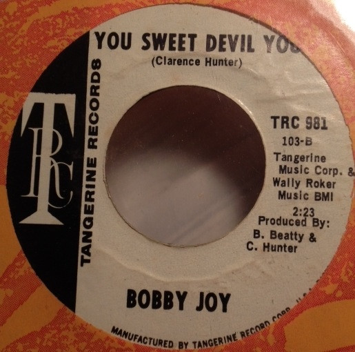 Bobby Joy - Letter From A Soldier/You Sweet Devil You | Tangerine Records (TRC 981) - 2