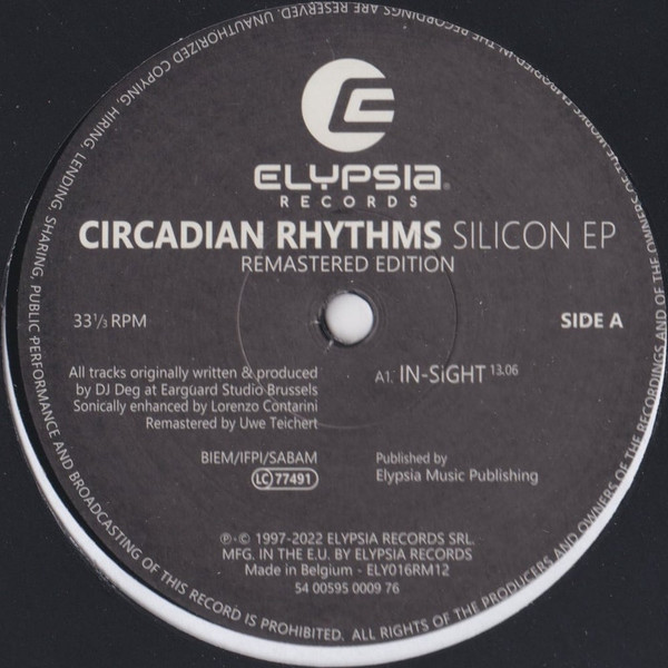 Circadian Rhythms - Silicon EP | Elypsia (ELY016RM12) - main
