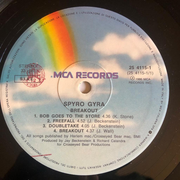 Spyro Gyra - Breakout | MCA Records (25 4115-1) - 3 Spyro Gyra - Breakout | MCA Records (25 4115-1) - 3