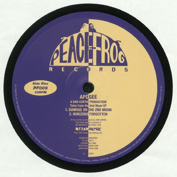 Apogee - Tales From The 2nd Moon EP | Peacefrog Records (PF009)