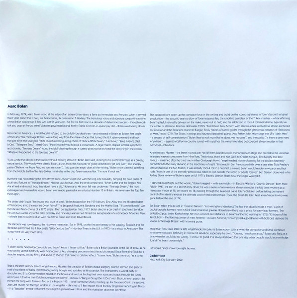 Various - AngelHeaded Hipster: The Songs Of Marc Bolan & T. Rex | BMG (538605860) - 4 Various - AngelHeaded Hipster: The Songs Of Marc Bolan & T. Rex | BMG (538605860) - 4