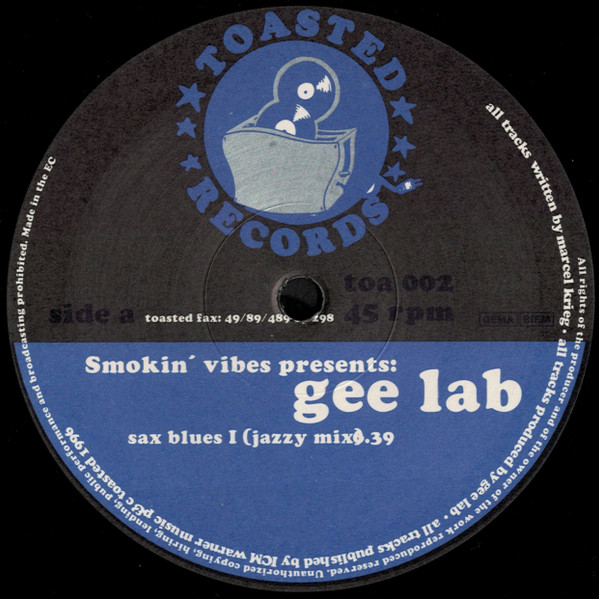 Smokin' Vibes - Gee Lab | Toasted Records (TOA 002) - main