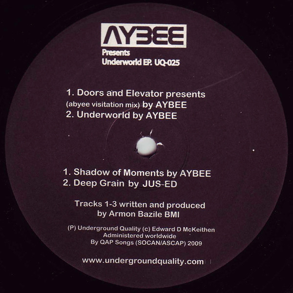 Aybee - Underworld EP | Underground Quality (UQ-025) - main Aybee - Underworld EP | Underground Quality (UQ-025) - main