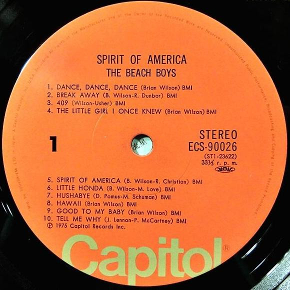 The Beach Boys - Spirit Of America | Capitol Records (ECS-90026) - 2