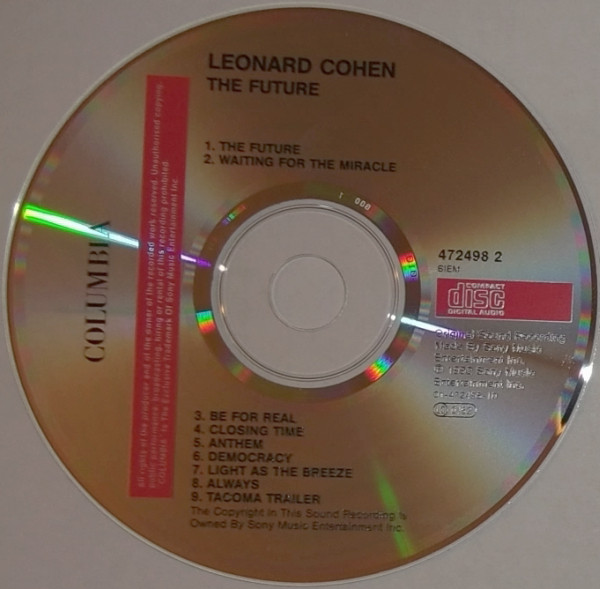Leonard Cohen - The Future | Columbia (COL 472498 2) - 4