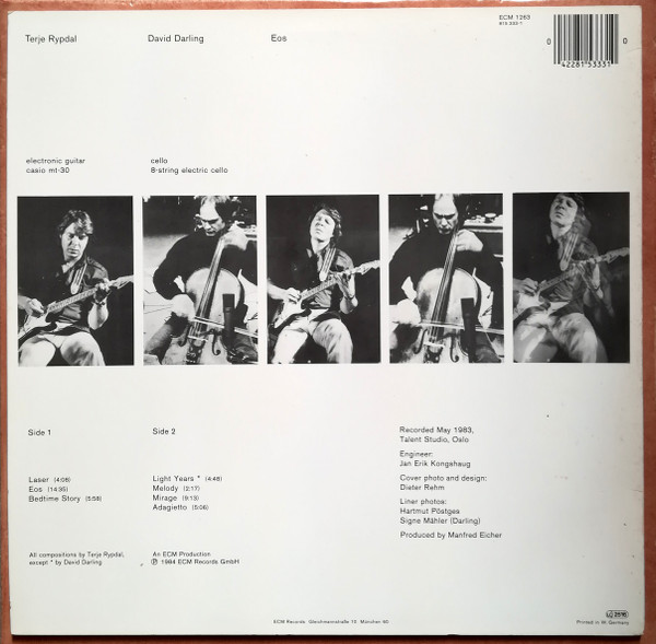 Terje Rypdal , David Darling - Eos | ECM Records (ECM 1263)