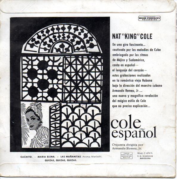 Nat King Cole - Cole Español | Capitol Records (EAP 1-1031) - 2