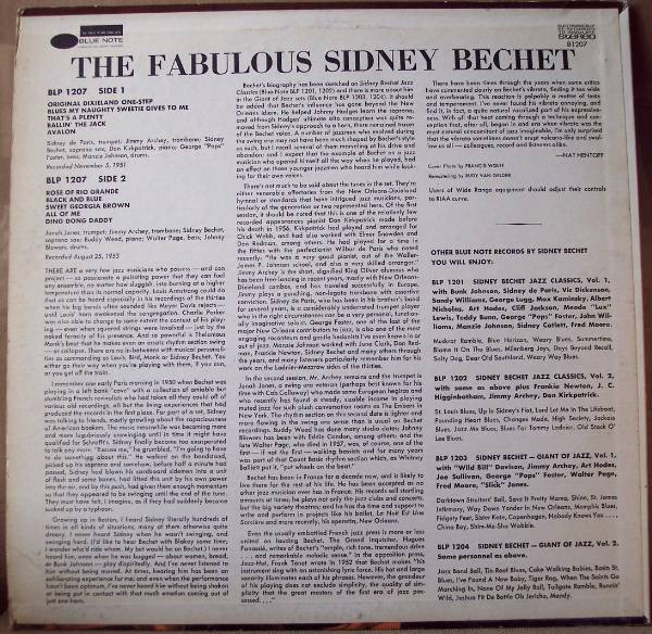 Sidney Bechet - The Fabulous Sidney Bechet | Blue Note (BST 81207) - 2