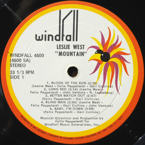 Leslie West - Mountain | Windfall Records (WINDFALL 4500) - 3 Leslie West - Mountain | Windfall Records (WINDFALL 4500) - 3