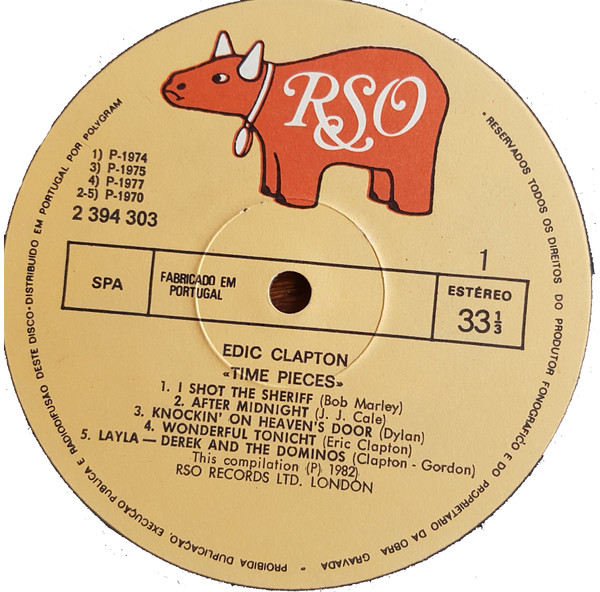 Eric Clapton - Time Pieces - The Best Of Eric Clapton | RSO (2394 303) - 3