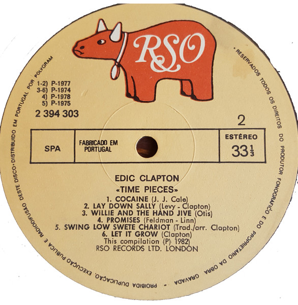Eric Clapton - Time Pieces - The Best Of Eric Clapton | RSO (2394 303) - 4