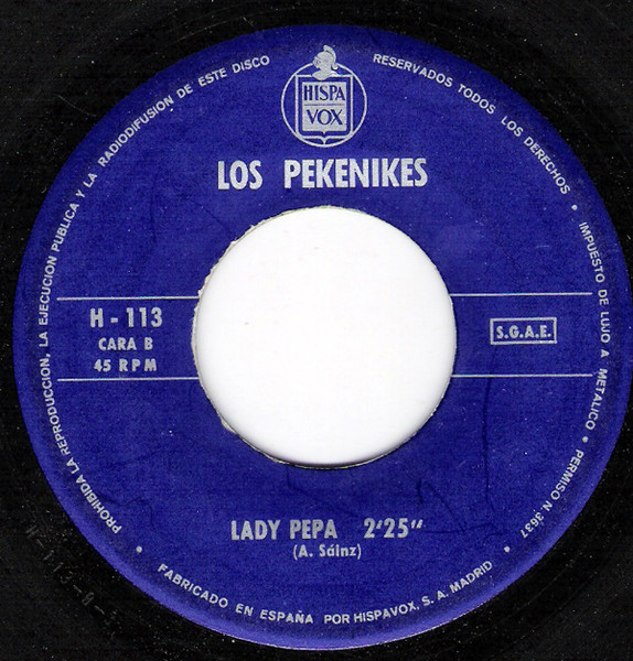 Los Pekenikes - Arena Caliente / Lady Pepa | Hispavox (H 113) - 4