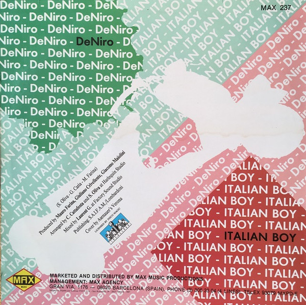 De Niro - Italian Boy | Max Music (MAX 237) - 2
