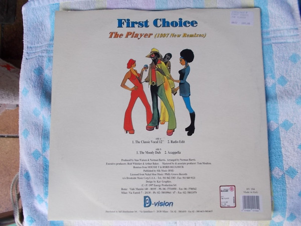 First Choice - The Player (1997 New Remixes) | D:vision Records (DV 184) - 3