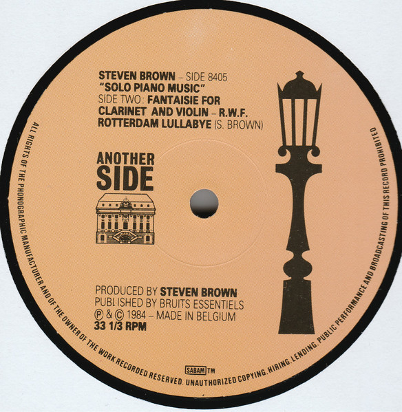 Steven Brown - Music For Solo Piano | Another Side (SIDE 8405) - 4 Steven Brown - Music For Solo Piano | Another Side (SIDE 8405) - 4