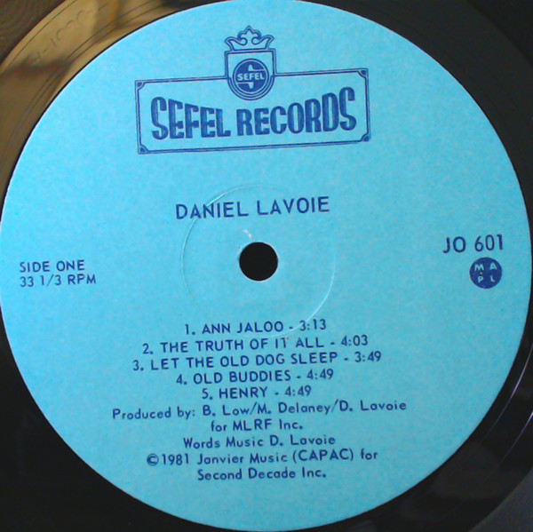 Daniel Lavoie - Cravings | Sefel Records (JO-601) - 3 Daniel Lavoie - Cravings | Sefel Records (JO-601) - 3