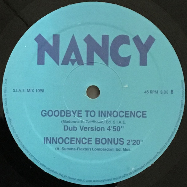 Nancy - Goodbye To Innocence | Discomagic Records (MIX 1098) - 2