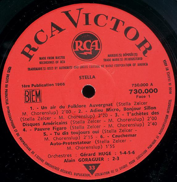 Stella - Stella | RCA Victor (730.000) - 3 Stella - Stella | RCA Victor (730.000) - 3