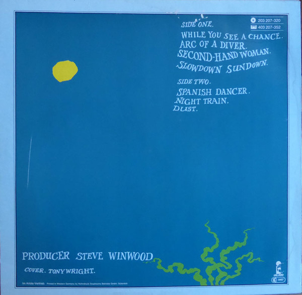Steve Winwood - Arc Of A Diver | Island Records (203 207) - 2