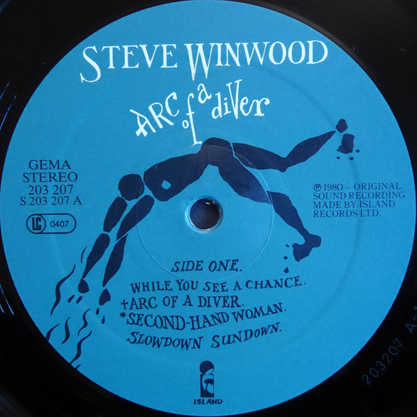 Steve Winwood - Arc Of A Diver | Island Records (203 207) - 3